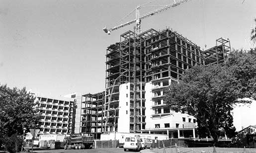 Construction of the Davis Tower, 1996
