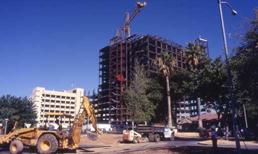 UC Davis Medical Center, Tower 2 construction, 1996