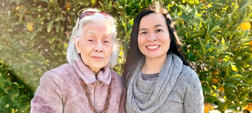 Oanh Meyer and her mother, Anh Le