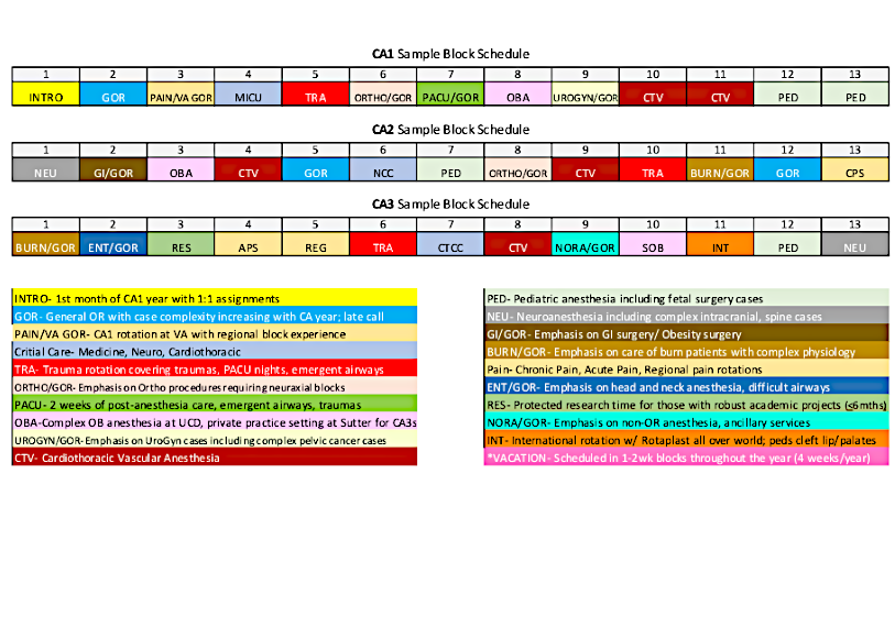 Cal 1-3 Schedule
