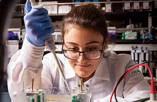 Lab researcher © UC Regents