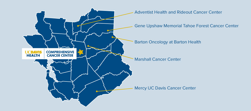 Cancer Care Network affiliate location map