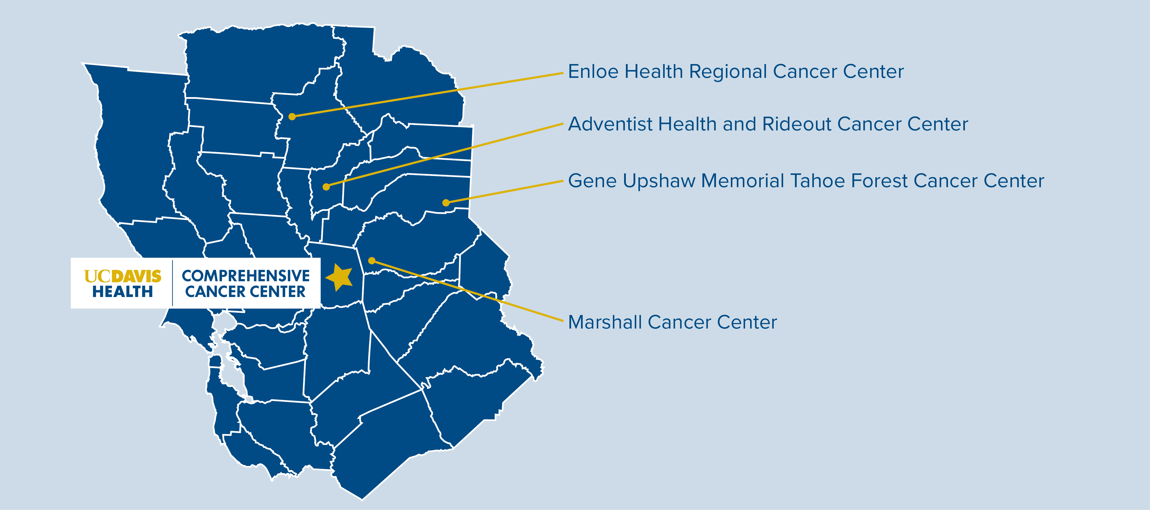 Cancer Care Network affiliate location map