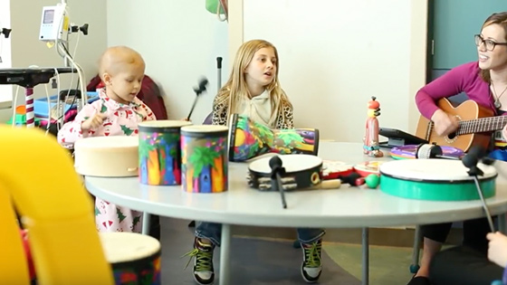 Music therapy for UC Davis Children's Hospital patients