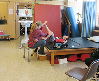 Pediatric patient during a STARS telehealth appointment