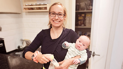 Stephanie Dover and her son Travis