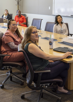 UC Davis Health clinicians conduct a Project ECHO session. (c) UC Regents. All rights reserved.