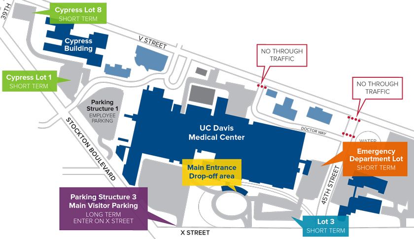 UC Davis Parking Map