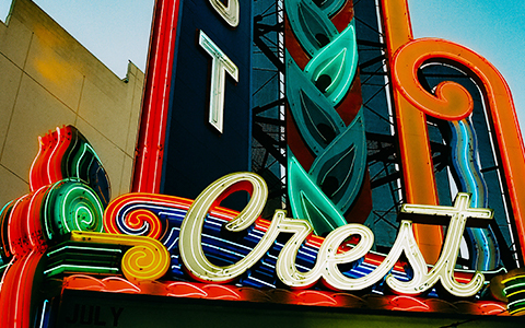 Sign of Sacramento's Crest Theatre