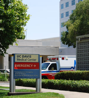 UC Davis Medical Center emergency entrance