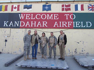 Drs. Scherer and Dawson with military surgeons © UC Regents