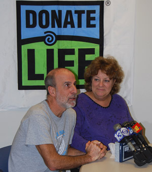 Donor James Claflin and transplant recipient Orlynda Pickens &copy; UC Regents
