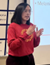 Linh Tran presents to high schoolers (c) UC Regents. All rights reserved.