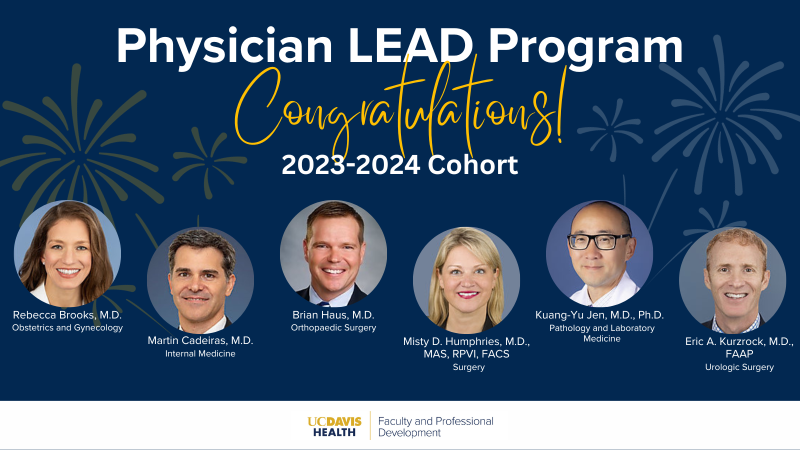 Congratulations to 2023 Physician LEAD Program Cohort