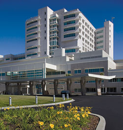 Entrance to UC Davis Medical Center, copyright UC Regents