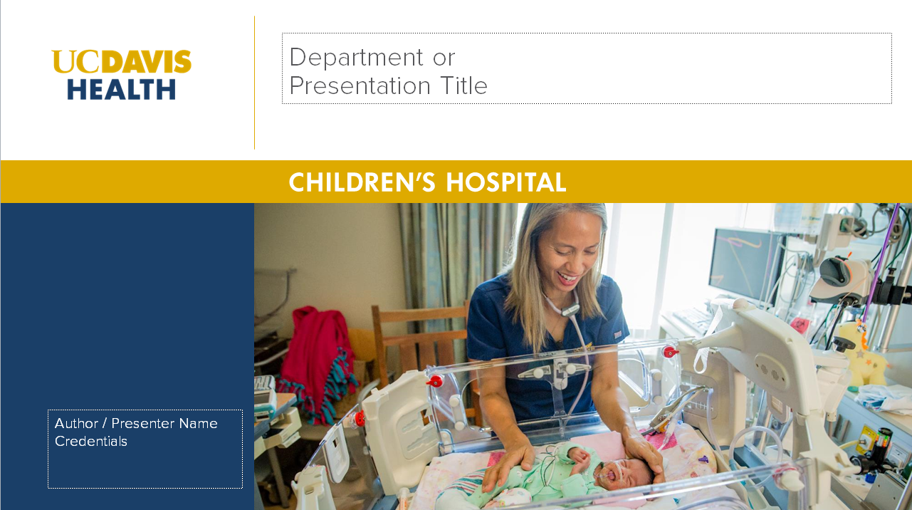 UC Davis Health Children's Hospital Inside PowerPoint page 