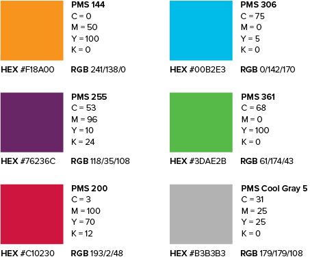 UC Davis Health secondary color palette