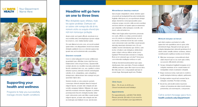 UC Davis Health brochure example