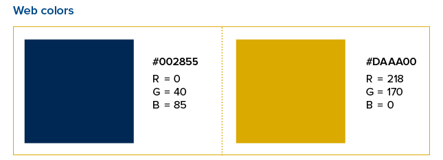 Fonts and colors | UC Davis Health Graphic Standards