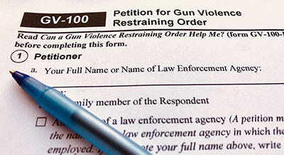 An example of a Gun Violence Restraining Orders (GVROs) 