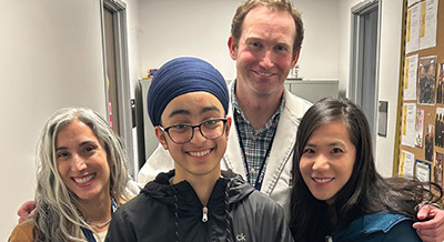 Student Nehchal Kaur shadowed members of the Department of Neurological Surgery