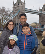 Rom Kandavel and his family