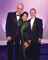 Left to right: Roy Shaked, M.D., Class of 1991, Angeli Agatep, M.D., Class of 1986, Malcolm Shaner, M.D., Class of 1981.