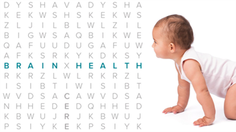 Brain health in word search and crawling baby
