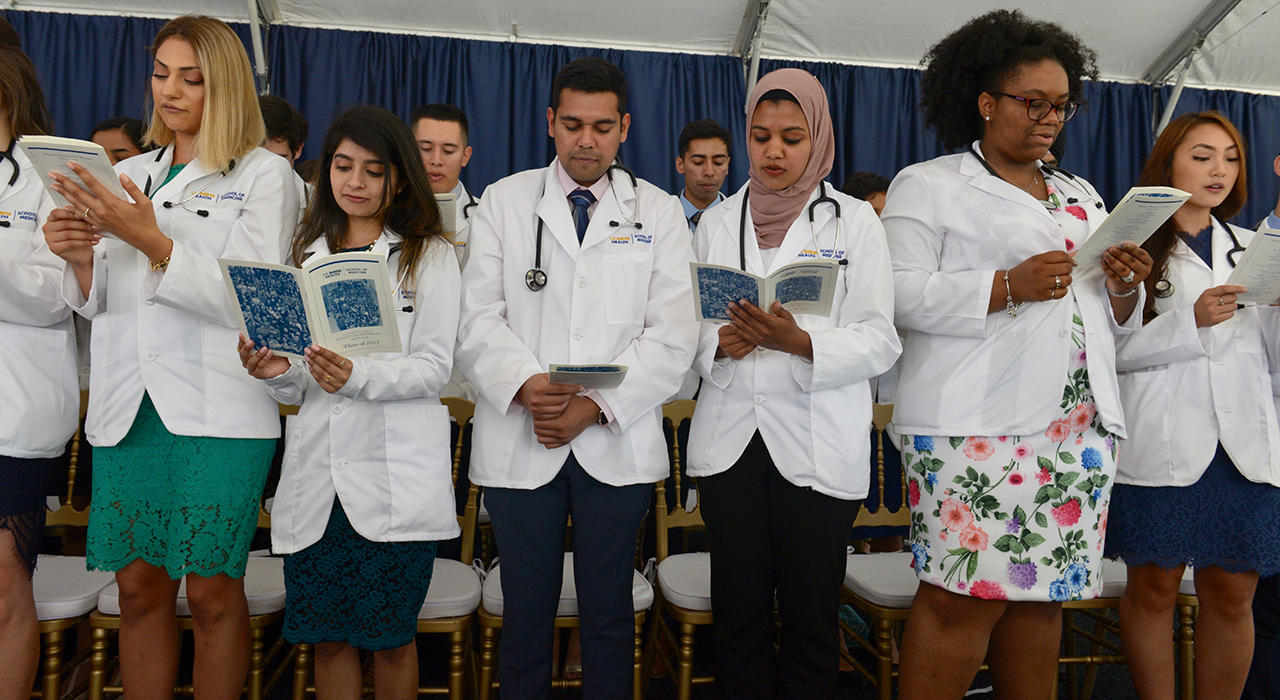 School of Medicine students at Induction