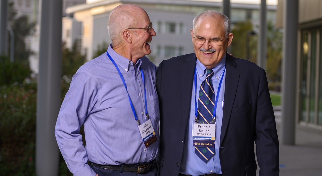 Frank Sousa and John Shepherd, UC Davis School of Medicine alumni