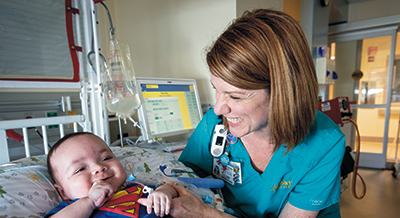 Christa Bedford-Mu and pediatric patient