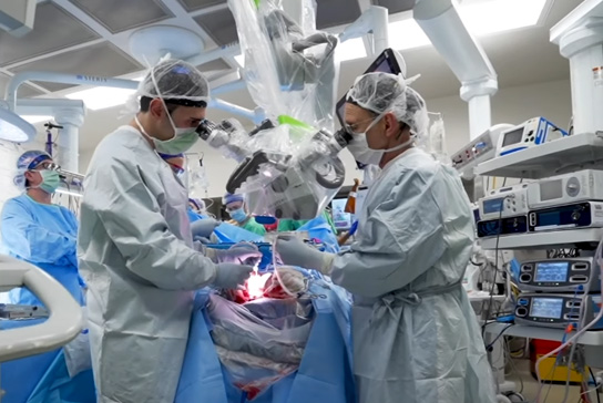 Doctors performing rare and complex surgeries.