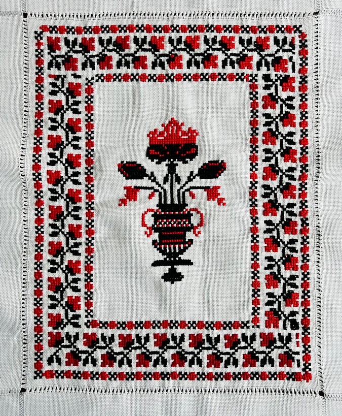 Ukrainian Tree of Life Embroidery by Elena Morrow