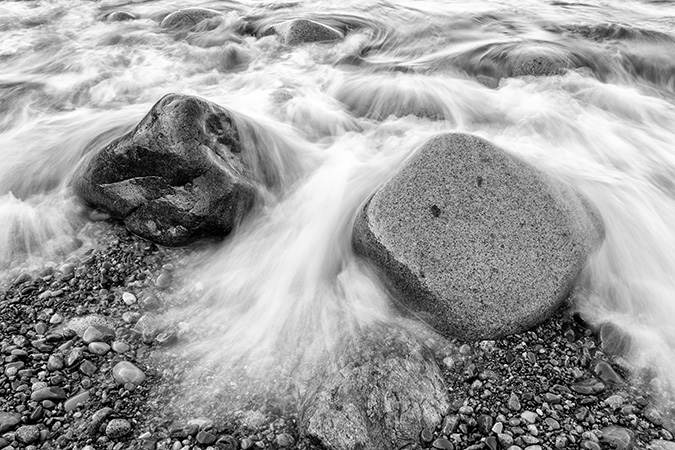 Rocks on Little Hunters Beach in Acadia National Park by Brad Pollock