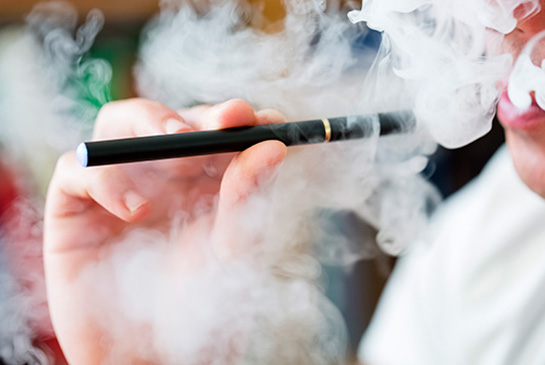 teen vaping stock image