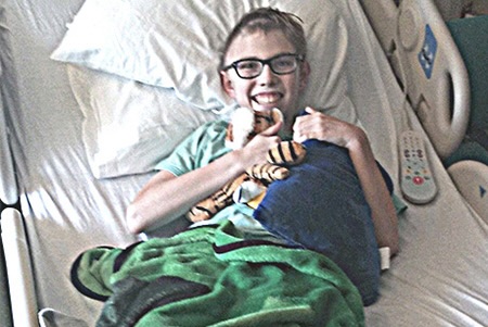 James Gast in Hospital Bed