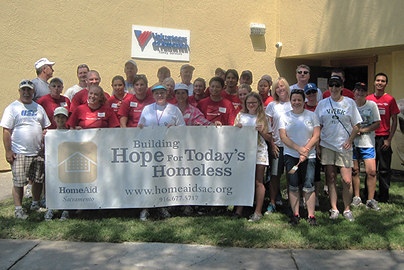 Exterior photo of the Volunteers of America shelter