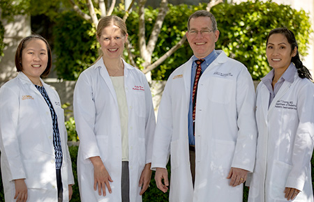 Gastroenterologists on our team, outdoor shot at UC Davis