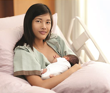 mom and breastfeeding