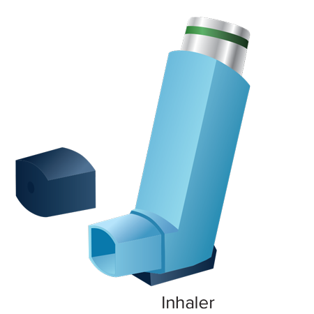 inhaler with cap