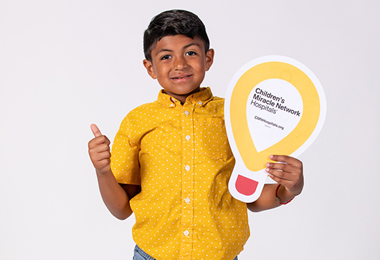 Child with balloon