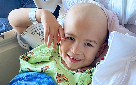 Pediatric cancer patient AJ