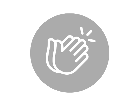 Clapping hands icon