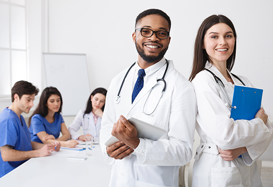Group of diverse doctors (C) Adobe Stock. All rights reserved.