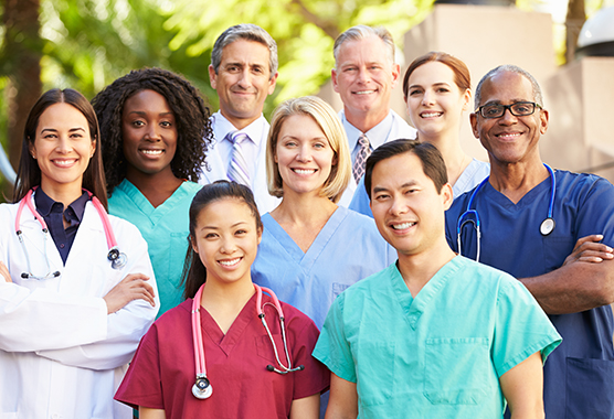 Group of clinicians (C) Adobe stock. All rights reserved.