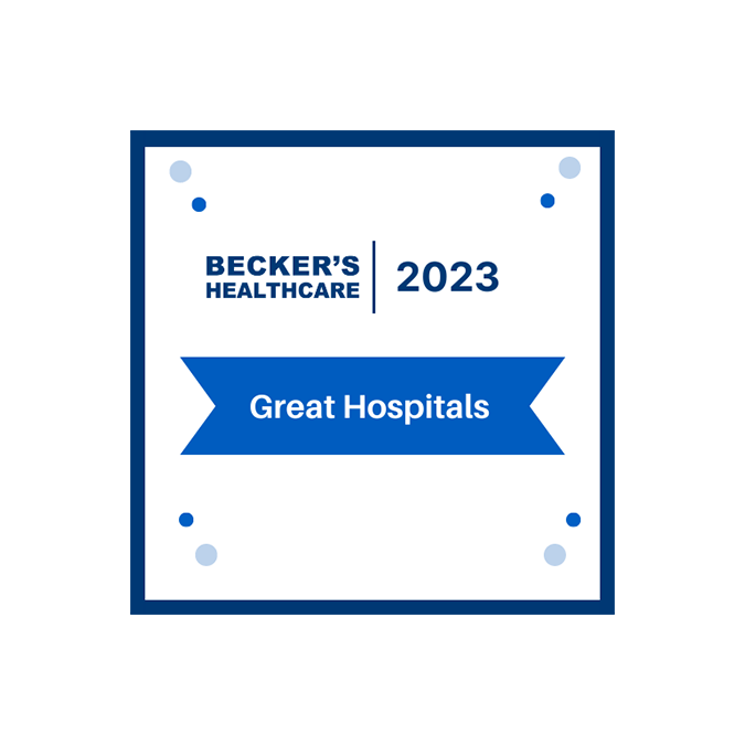 Beckers Healthcare Great Hospitals badge