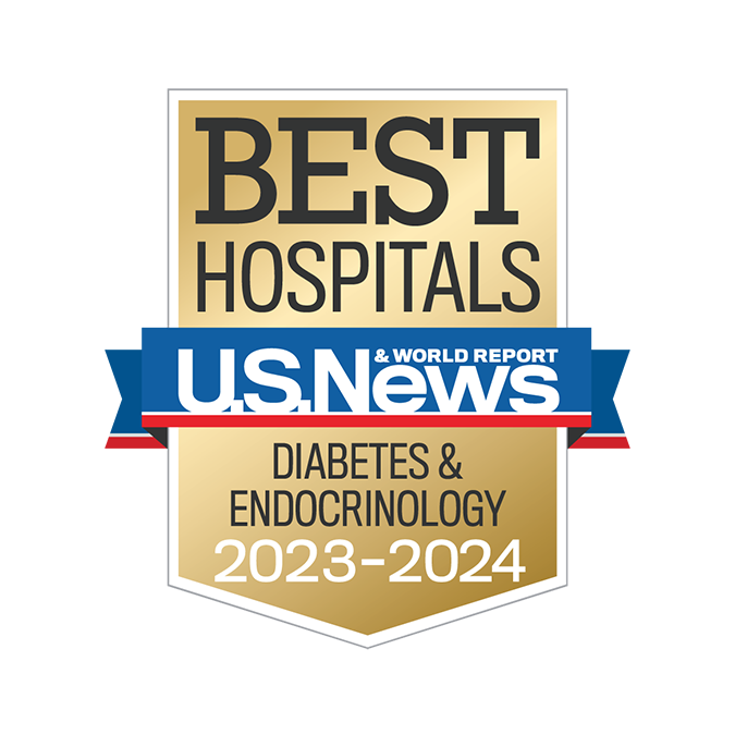 US News & World Report diabetes and endocrinology badge