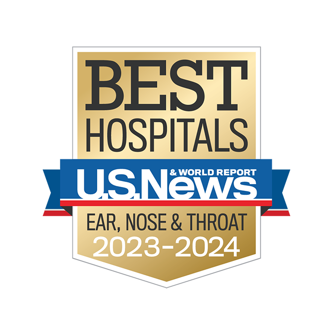 US News & World Report ear, nose, and throat badge