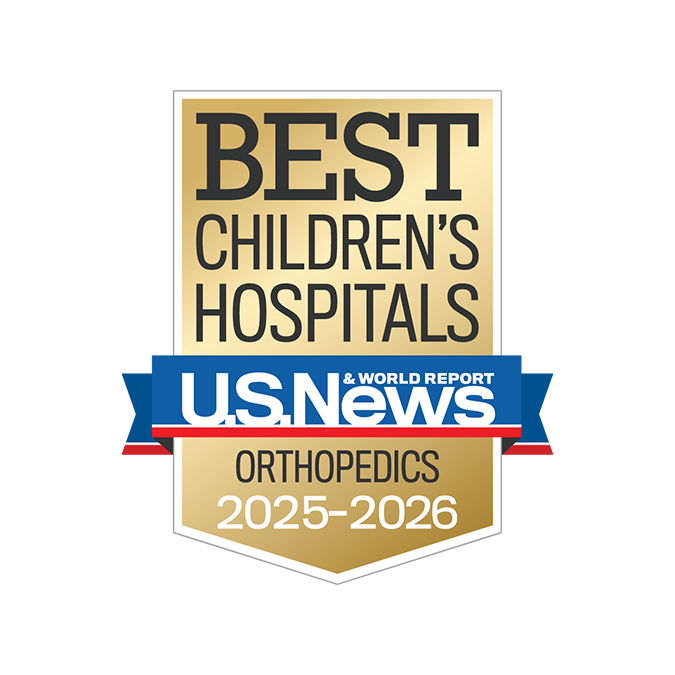 US News & World Report nationally ranked in children’s orthopedics badge