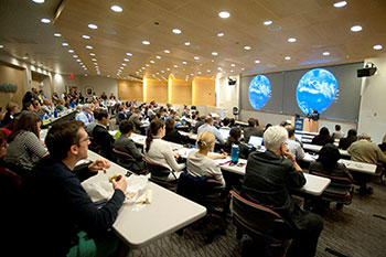 People sitting in auditorium